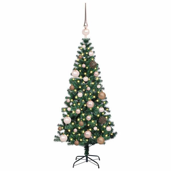 vidaXL &Aacute;rbol de Navidad Artificial Preiluminado Verde 120 cm