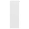vidaXL Zapatero de madera contrachapada blanco 30x35x100 cm