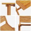 vidaXL Conjunto de Bistro Plegable 3 pcs Marr&oacute;n