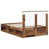 vidaXL Estructura de cama con cabecera Madera vieja 120 x 190 cm