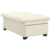 vidaXL Sofá Cama Crema 67 x 194 x 38 cm Terciopelo
