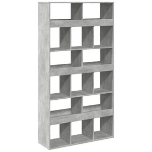vidaXL Separador de ambientes madera gris hormig&oacute;n 100x33x187,5 cm