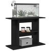vidaXL Soporte para acuario de madera de roble negro 80x35x60 cm
