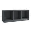 vidaXL Mueble de TV madera maciza de pino gris 104x33x41 cm