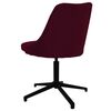 vidaXL Silla de comedor giratoria tela morada