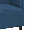vidaXL Sofa de Espalda Alta 101cm Azul tela