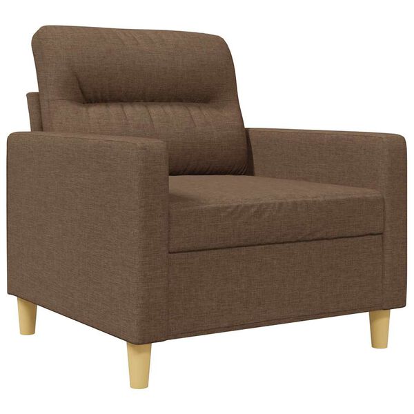 vidaXL Sill&oacute;n de tela marr&oacute;n 60 cm