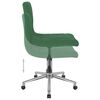 vidaXL Sillas de comedor giratorias 2 unidades terciopelo verde oscuro
