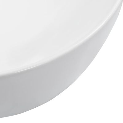 vidaXL Lavabo 42,5x42,5x14,5 cm cerámica blanco