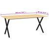 vidaXL Superficie de mesa madera maciza de pino 180x90x2,5 cm