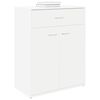 vidaXL Aparador de madera contrachapada blanco 60x30x75 cm