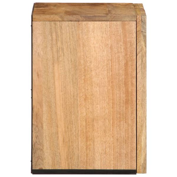 vidaXL Armario de lavabo para baño madera maciza de mango 38x34x48 cm