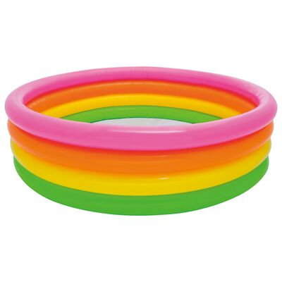 Intex Piscina inflable con 4 anillos Sunset 168x46 cm