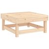 vidaXL Taburetes de jardín con cojines 2 uds madera maciza de pino