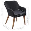 vidaXL Juego de comedor para jardín de 7 piezas negro