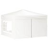 vidaXL Carpa para fiestas plegable con paredes laterales blanco 3x3 m