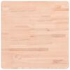 vidaXL Tablero de mesa cuadrado de madera maciza de haya 60x60x4 cm