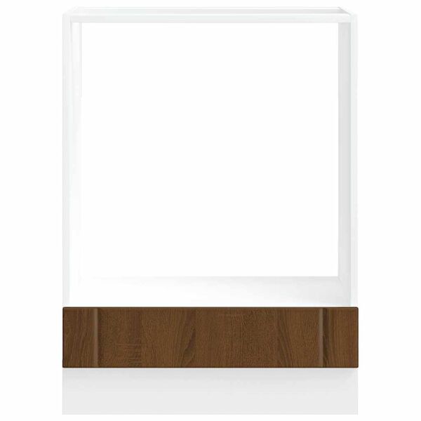 vidaXL Armario de horno Lucca madera contrachapada roble marr&oacute;n
