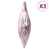vidaXL Bolas de Navidad 98 unidades rosa &Oslash;3/4/6 cm