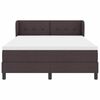 vidaXL Cama tipo Box Spring Marr&oacute;n Oscuro 140 x 200 cm tela