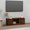 vidaXL Mueble de TV con puerta roble marr&oacute;n 102x30x36 cm