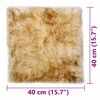 vidaXL Cojines de sillas 2 uds piel oveja real marrón mezcla 40x40 cm