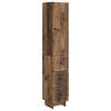 vidaXL Juego de armarios 2 pcs Madera envejecida 33 x 34,5 x 90 cm