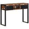 vidaXL Mesa consola multicolor madera maciza reciclada 100x35x75 cm