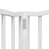 vidaXL Puerta de perros plegable 15 paneles madera &aacute;lamo blanca 750 cm