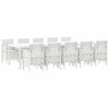 vidaXL Conjunto de Comedor de Jard&iacute;n 11 uds. Ratan sint&eacute;tico y acero