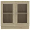vidaXL Armario libros madera contrachapada color roble 82,5x30,5x80 cm