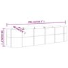 vidaXL Jardinera arriate acero galvanizado antracita 296x80x68 cm