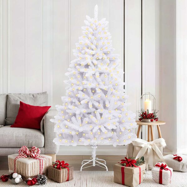 vidaXL &Aacute;rbol de Navidad artificial con 300 LED 180 cm PVC y Metal