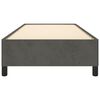 vidaXL Estructura de cama sin colch&oacute;n terciopelo gris oscuro 90x190 cm
