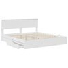 vidaXL Estructura de cama con caj&oacute;n 200 x 200 cm Madera contrachapada