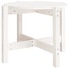 vidaXL Mesa de centro de madera maciza de pino blanco 62,5x45 cm