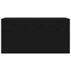vidaXL Mueble de pared de ba&ntilde;o madera ingenier&iacute;a negro 80x25x40 cm