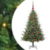 vidaXL &Aacute;rbol de Navidad Artificial Pre-iluminado con Juego de Bolas