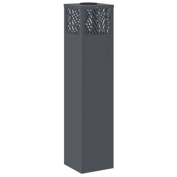 vidaXL Luz de camino LED solar 2 pcs Antracita Acero laminado en fr&iacute;o