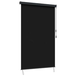 vidaXL Estor enrollable Negro 80 x 250 cm Tela y Aluminio