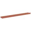 vidaXL Estante de pared 4 pcs Rojo 80 x 9 x 3 cm Madera de ingenier&iacute;a