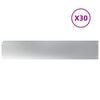 vidaXL Bordes para c&eacute;sped 30 uds 20x103 cm acero galvanizado
