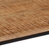 vidaXL Mesa consola madera maciza de mango y hierro 80x30x74 cm