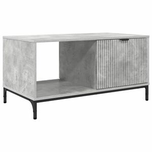 vidaXL Mesa de Caf&eacute; Gris Concreto 90 x 49 x 46 cm Madera de ingenier&iacute;a