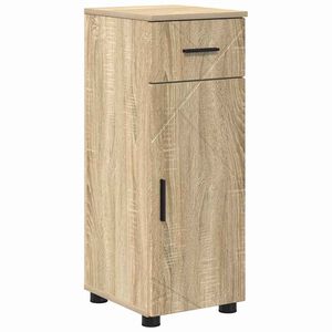 vidaXL Gabinete de Ba&ntilde;o con caj&oacute;n Roble Sonoma 30 x 35 x 80 cm