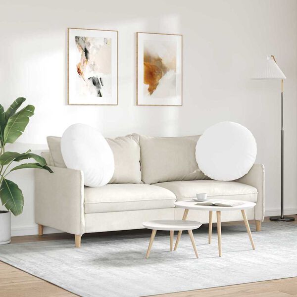 vidaXL Cojines para asiento 2 pcs &Oslash;60 x 21 cm tela