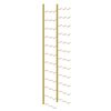 vidaXL Botellero de pared para 36 botellas 2 unidades hierro dorado