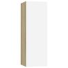 vidaXL Mueble para TV madera contrachapada blanco roble 30,5x30x90 cm