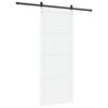 vidaXL Puerta Deslizante Manual Blanco y negro 93 x 232 cm