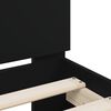 vidaXL Estructura cama con cabecero madera ingenier&iacute;a negro 90x200 cm